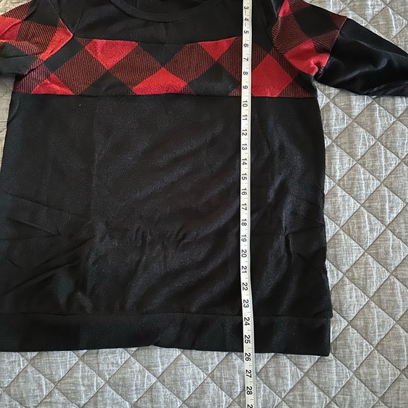 NWT!!  Red & Black Plaid Top with Elbow Patches - Picture 9 of 11